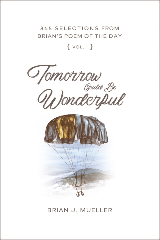 Cover of Tomorrow Could Be Wonderful showing a parachute descending onto water under a cloudy sky